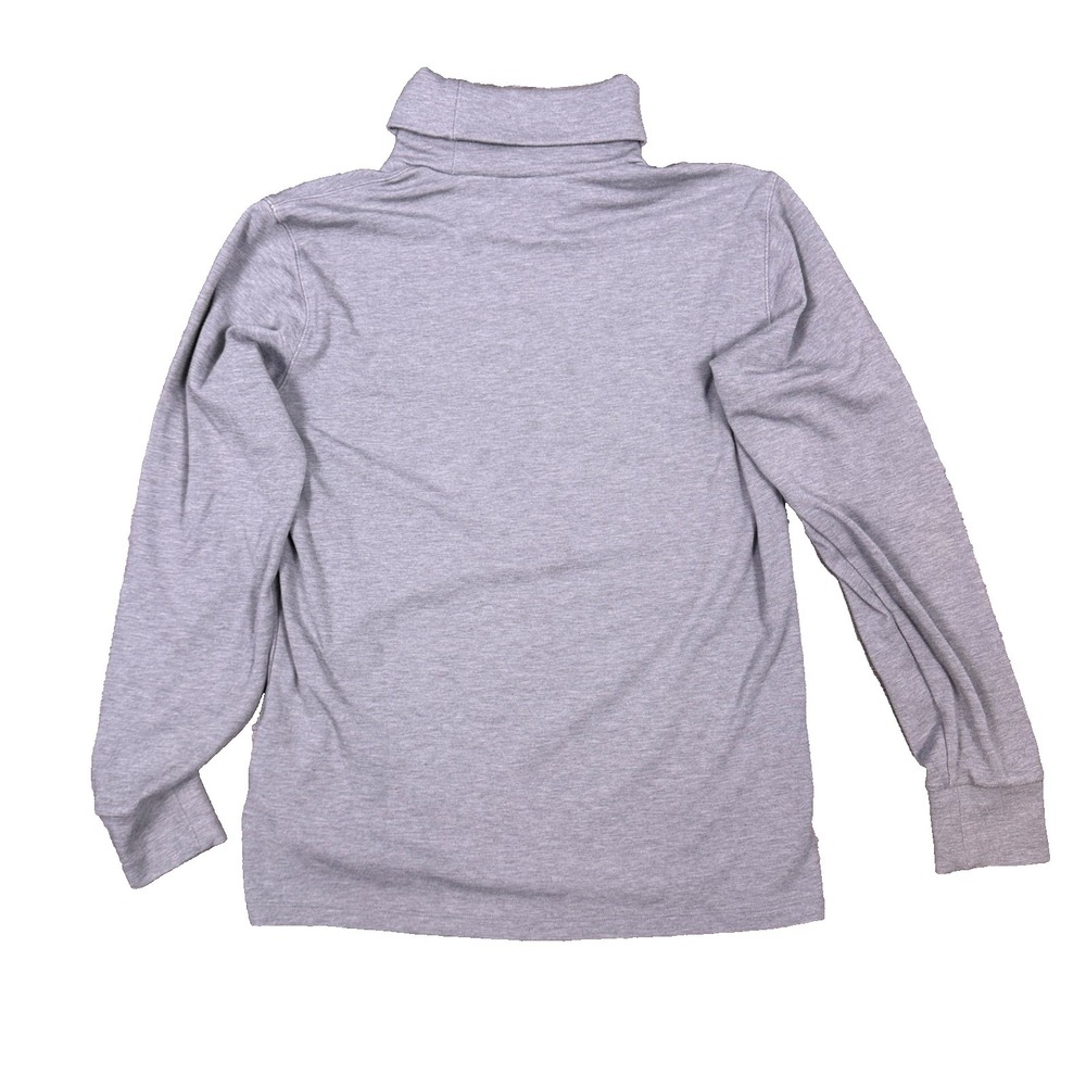 Uniqlo Mens Heattech Extra Warm Turtle Neck Sweater Gray Size S